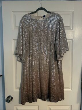 sequin dress old navy Vintage SCALA 90s Beaded Evening Dress Navy Blue Silk Blend